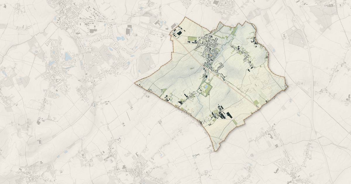 Portrait cartographique de Cappelle-en-Pévèle : relief, eau, forêts, bâti et voies, calculés à partir des données de l'IGN