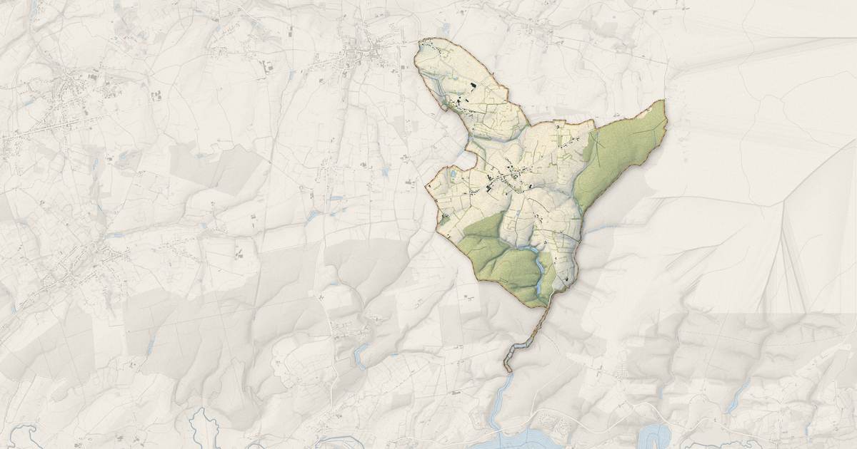 Portrait cartographique de Clairfayts : relief, eau, forêts, bâti et voies, calculés à partir des données de l'IGN