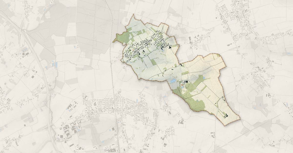 Portrait cartographique de Cobrieux : relief, eau, forêts, bâti et voies, calculés à partir des données de l'IGN