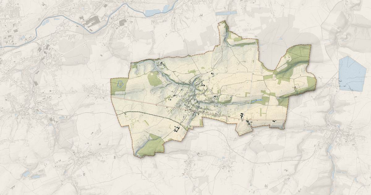 Portrait cartographique de Colleret : relief, eau, forêts, bâti et voies, calculés à partir des données de l'IGN