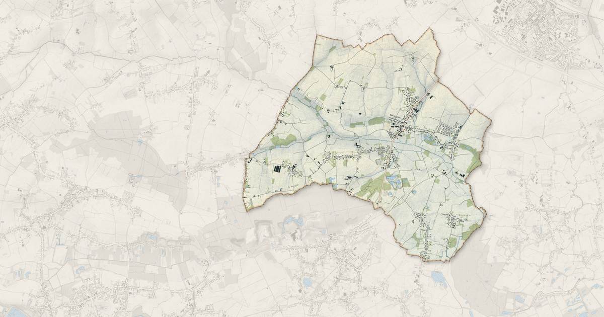 Portrait cartographique de Coutiches : relief, eau, forêts, bâti et voies, calculés à partir des données de l'IGN