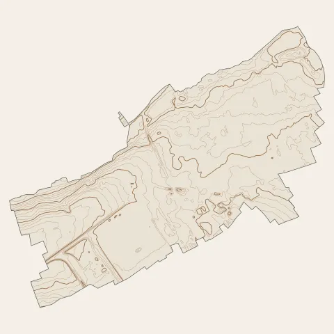 Cuincy : courbes de niveau