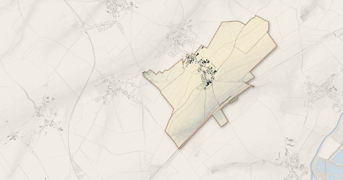 Portrait cartographique de Cuvillers : relief, eau, forêts, bâti et voies, calculés à partir des données de l'IGN