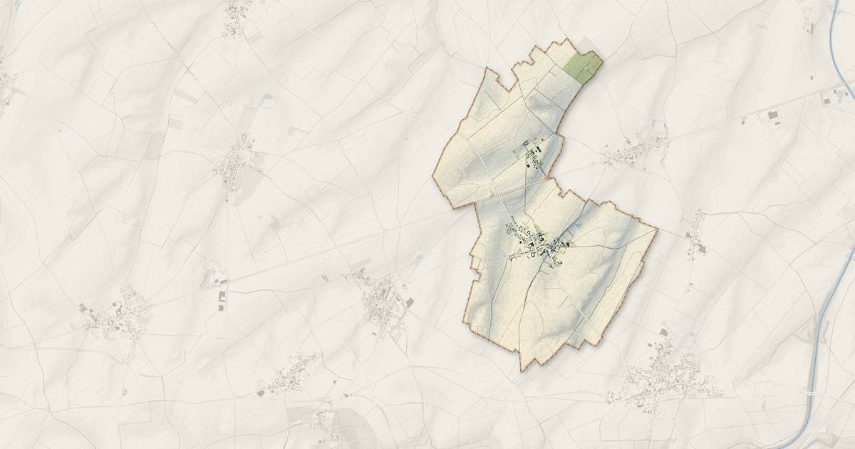 Portrait cartographique de Doignies : relief, eau, forêts, bâti et voies, calculés à partir des données de l'IGN