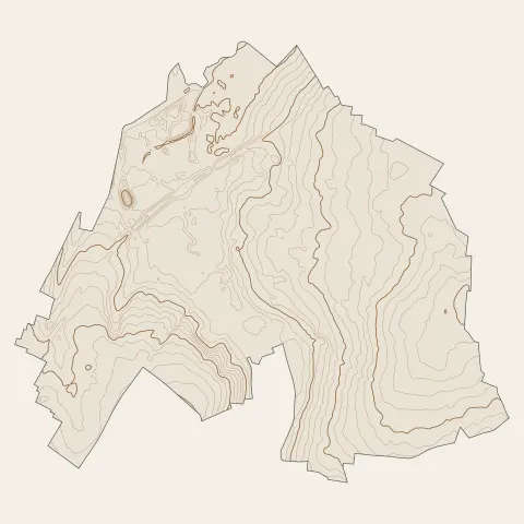 Douchy-les-Mines : courbes de niveau