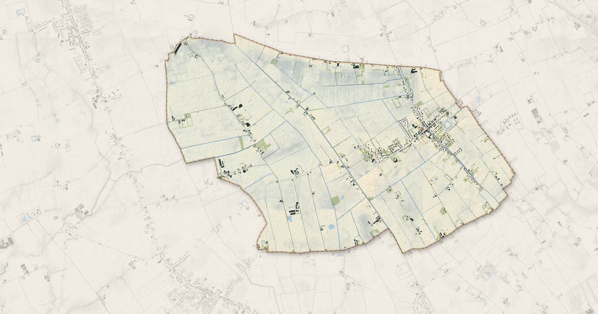 Portrait cartographique de Le Doulieu : relief, eau, forêts, bâti et voies, calculés à partir des données de l'IGN