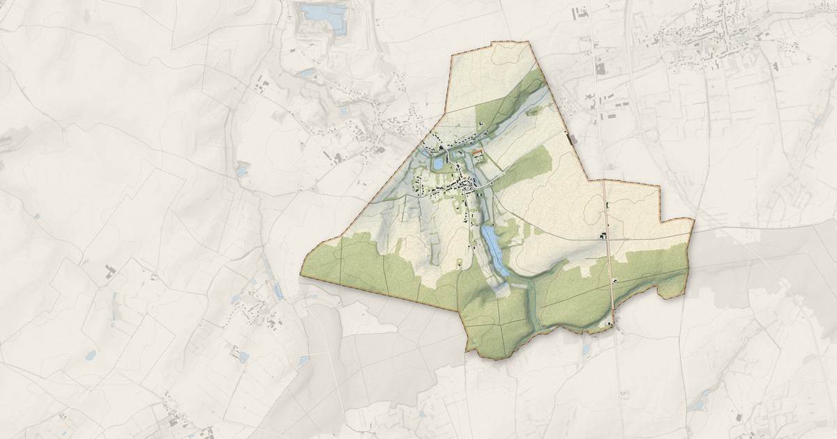 Portrait cartographique de Éclaibes : relief, eau, forêts, bâti et voies, calculés à partir des données de l'IGN