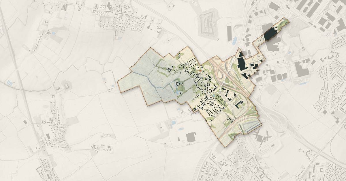 Portrait cartographique de Englos : relief, eau, forêts, bâti et voies, calculés à partir des données de l'IGN