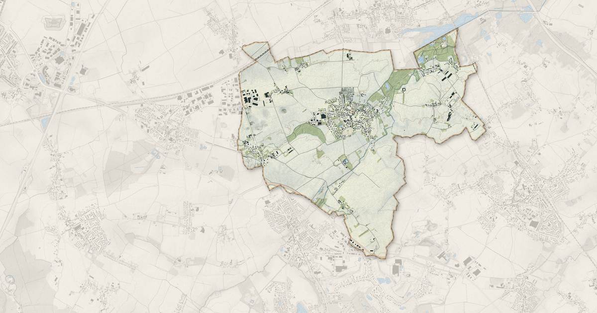 Portrait cartographique de Ennevelin : relief, eau, forêts, bâti et voies, calculés à partir des données de l'IGN