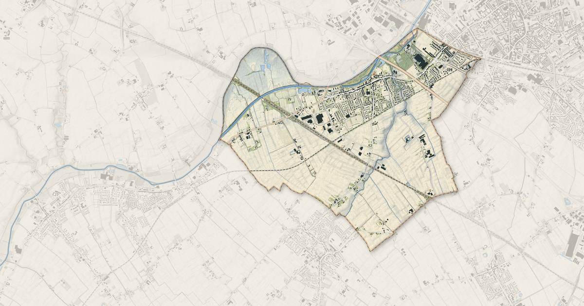 Portrait cartographique de Erquinghem-Lys : relief, eau, forêts, bâti et voies, calculés à partir des données de l'IGN