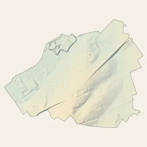 Escaudœuvres : relief