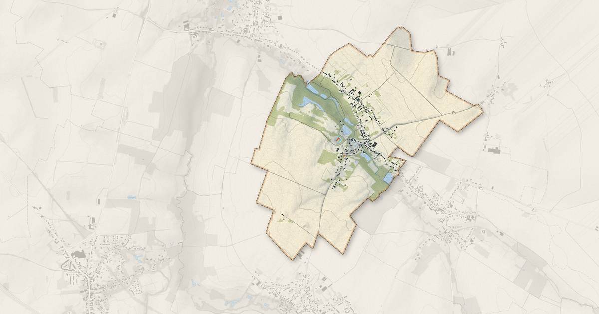 Portrait cartographique de Eth : relief, eau, forêts, bâti et voies, calculés à partir des données de l'IGN