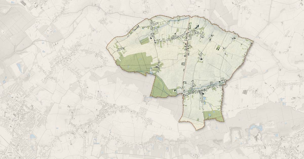 Portrait cartographique de Faumont : relief, eau, forêts, bâti et voies, calculés à partir des données de l'IGN