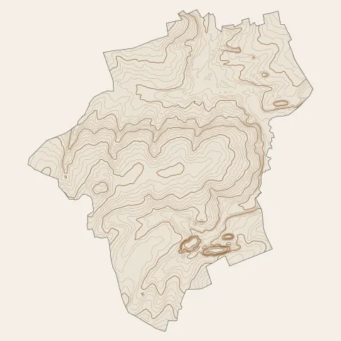 Ferrière-la-Grande : courbes de niveau