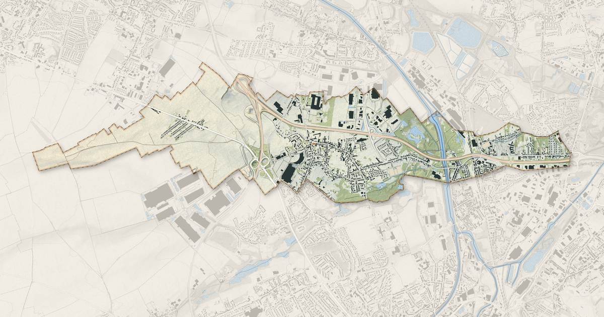 Portrait cartographique de Flers-en-Escrebieux : relief, eau, forêts, bâti et voies, calculés à partir des données de l'IGN