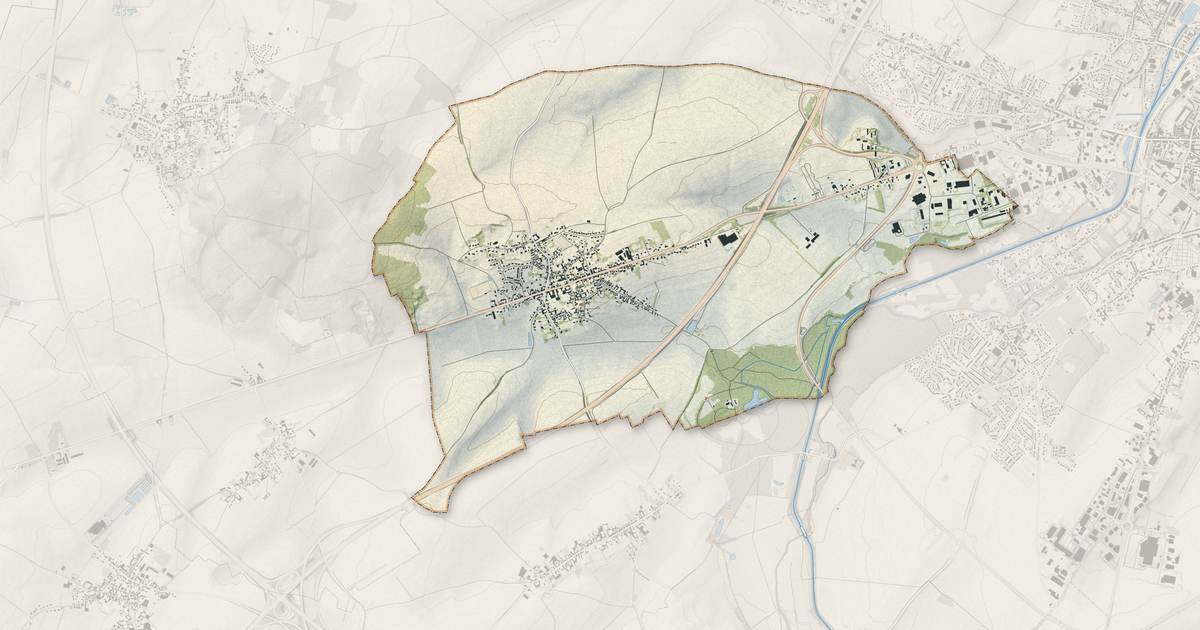 Portrait cartographique de Fontaine-Notre-Dame : relief, eau, forêts, bâti et voies, calculés à partir des données de l'IGN