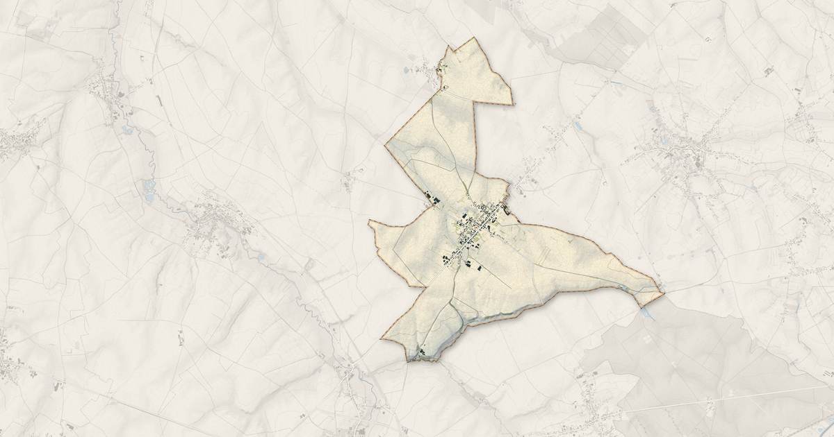 Portrait cartographique de Forest-en-Cambrésis : relief, eau, forêts, bâti et voies, calculés à partir des données de l'IGN