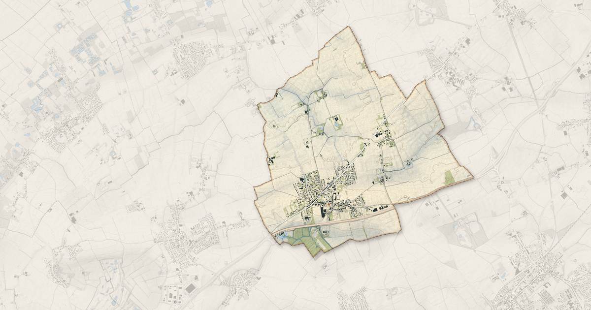 Portrait cartographique de Fournes-en-Weppes : relief, eau, forêts, bâti et voies, calculés à partir des données de l'IGN