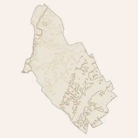 Frelinghien : courbes de niveau