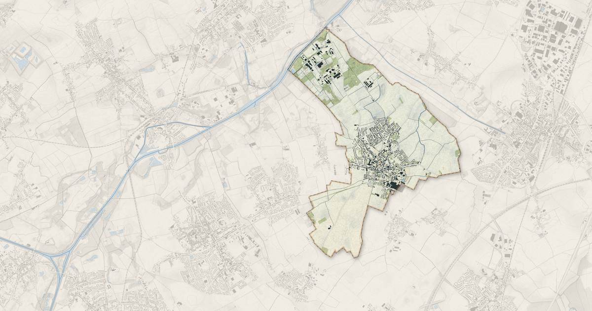 Portrait cartographique de Gondecourt : relief, eau, forêts, bâti et voies, calculés à partir des données de l'IGN