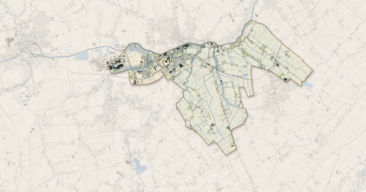 Portrait cartographique de La Gorgue : relief, eau, forêts, bâti et voies, calculés à partir des données de l'IGN