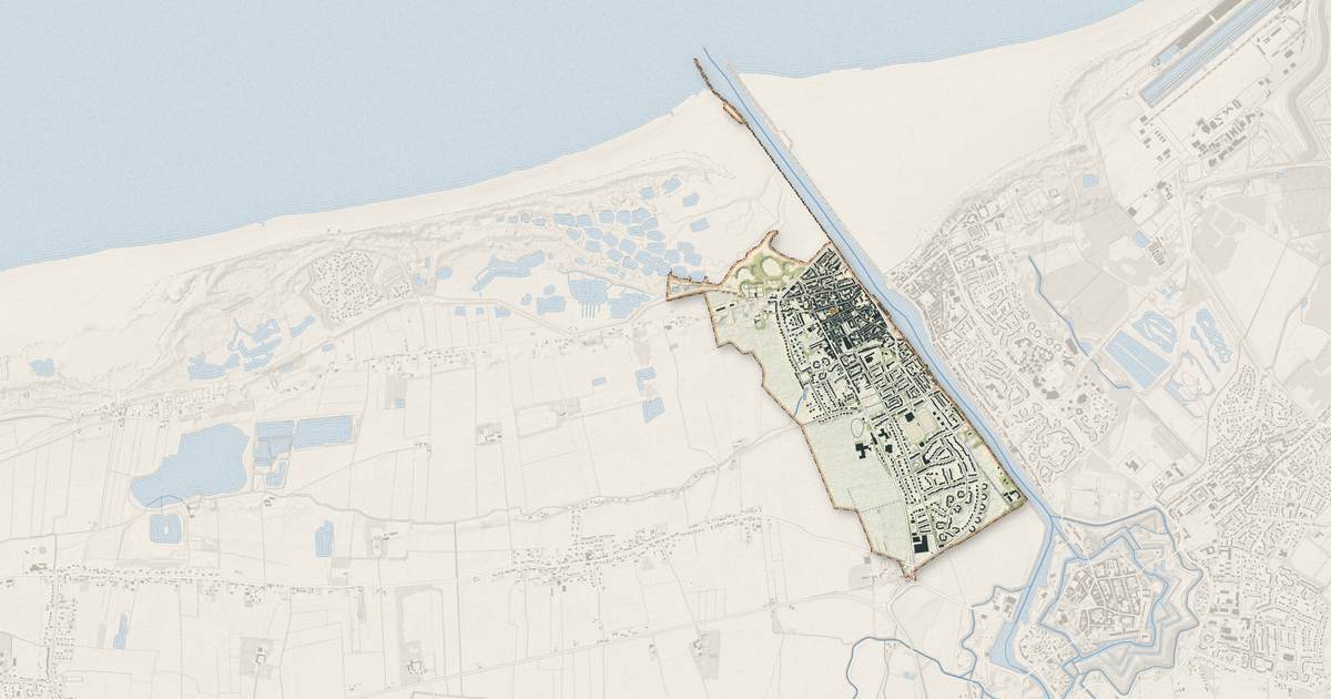 Portrait cartographique de Grand-Fort-Philippe : relief, eau, forêts, bâti et voies, calculés à partir des données de l'IGN