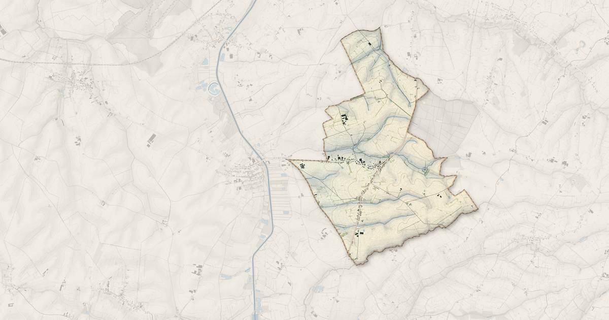 Portrait cartographique de La Groise : relief, eau, forêts, bâti et voies, calculés à partir des données de l'IGN