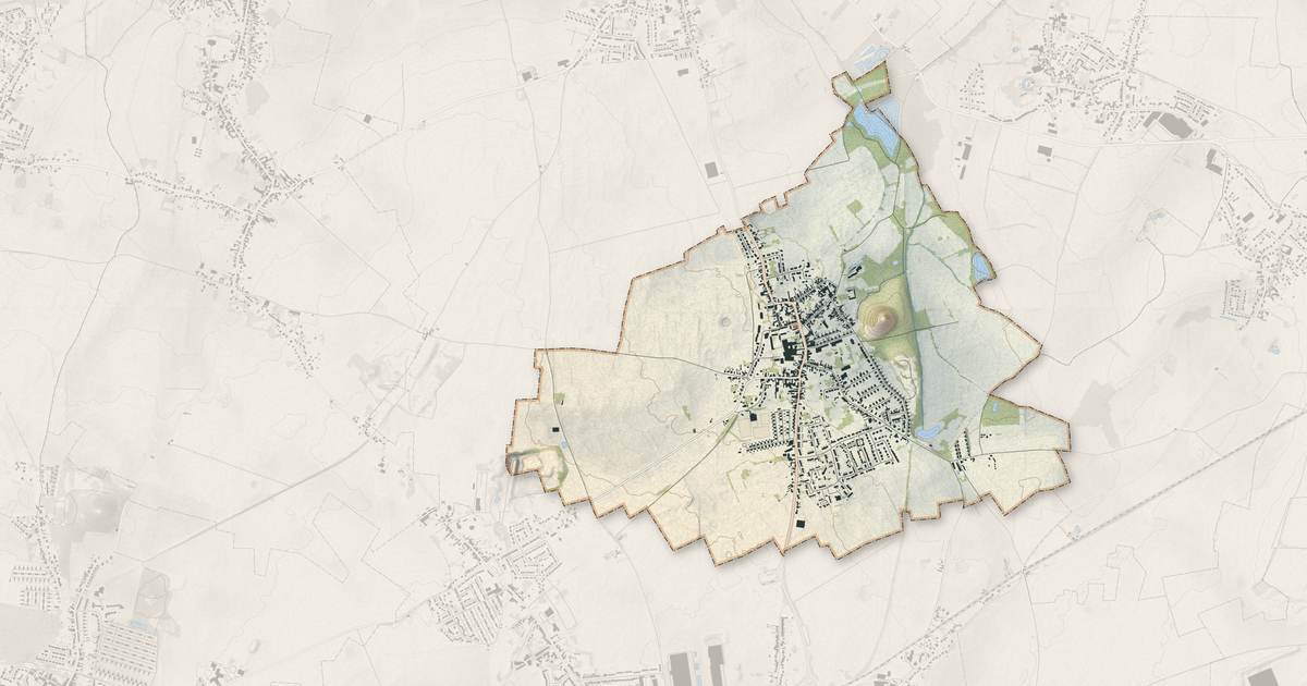 Portrait cartographique de Haveluy : relief, eau, forêts, bâti et voies, calculés à partir des données de l'IGN