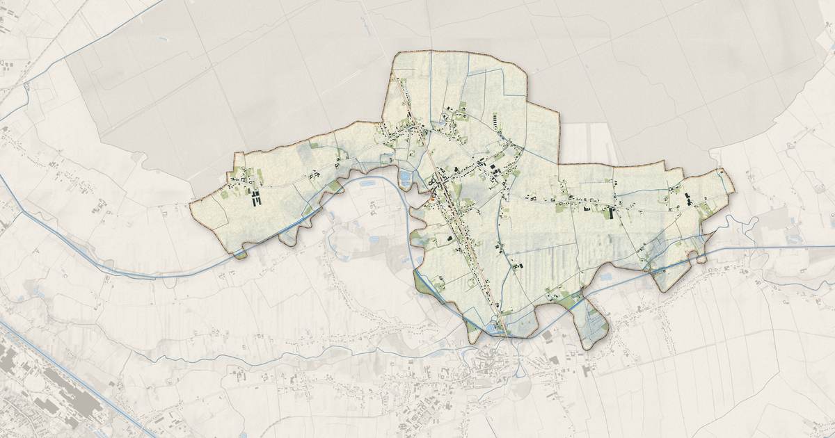 Portrait cartographique de Haverskerque : relief, eau, forêts, bâti et voies, calculés à partir des données de l'IGN