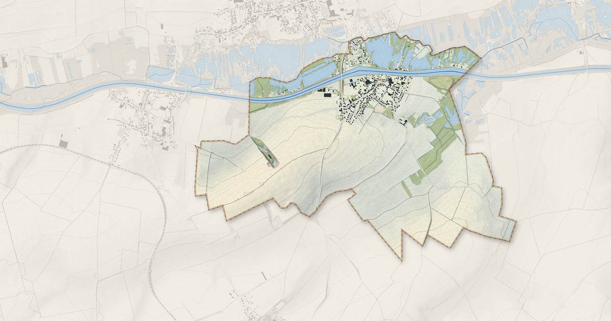Portrait cartographique de Hem-Lenglet : relief, eau, forêts, bâti et voies, calculés à partir des données de l'IGN