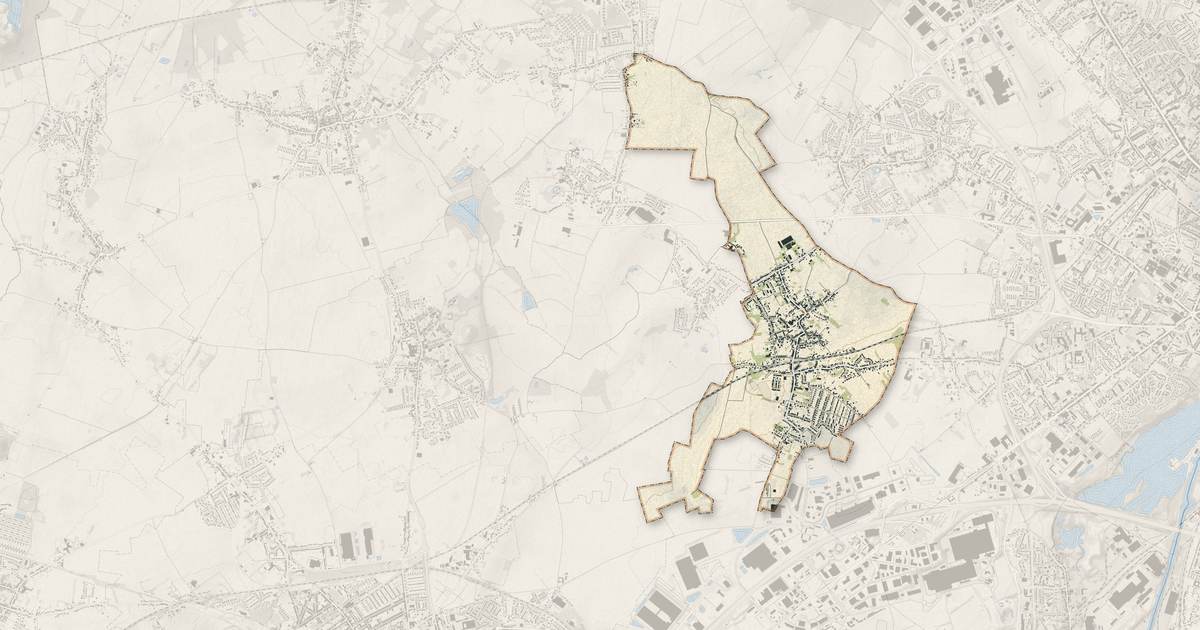 Portrait cartographique de Hérin : relief, eau, forêts, bâti et voies, calculés à partir des données de l'IGN