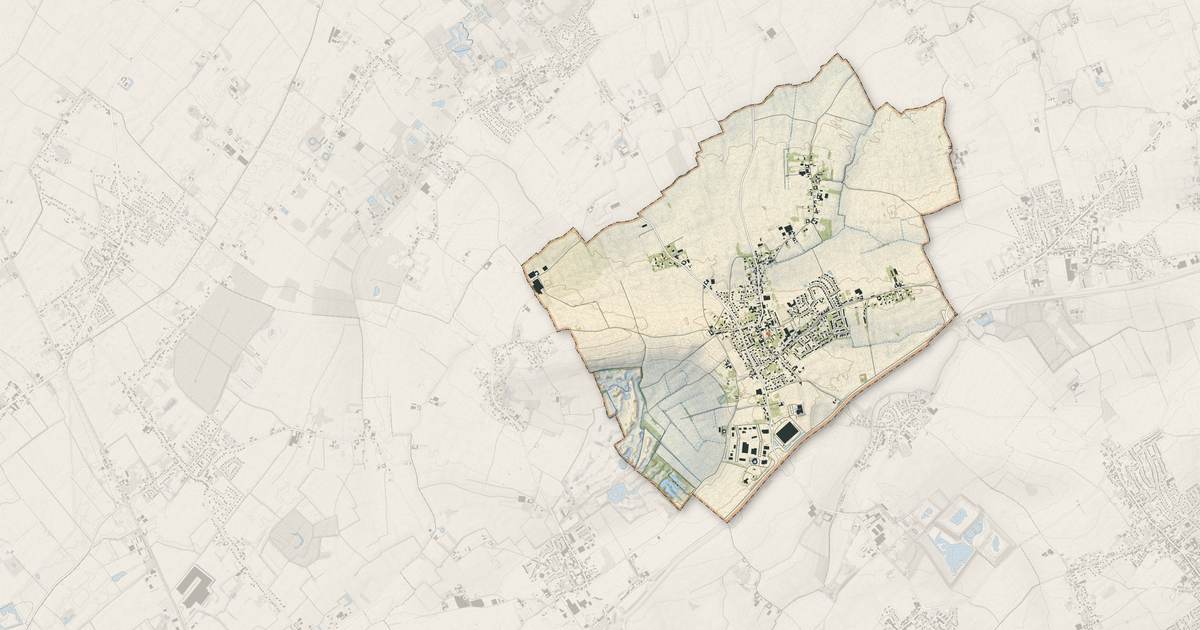 Portrait cartographique de Herlies : relief, eau, forêts, bâti et voies, calculés à partir des données de l'IGN