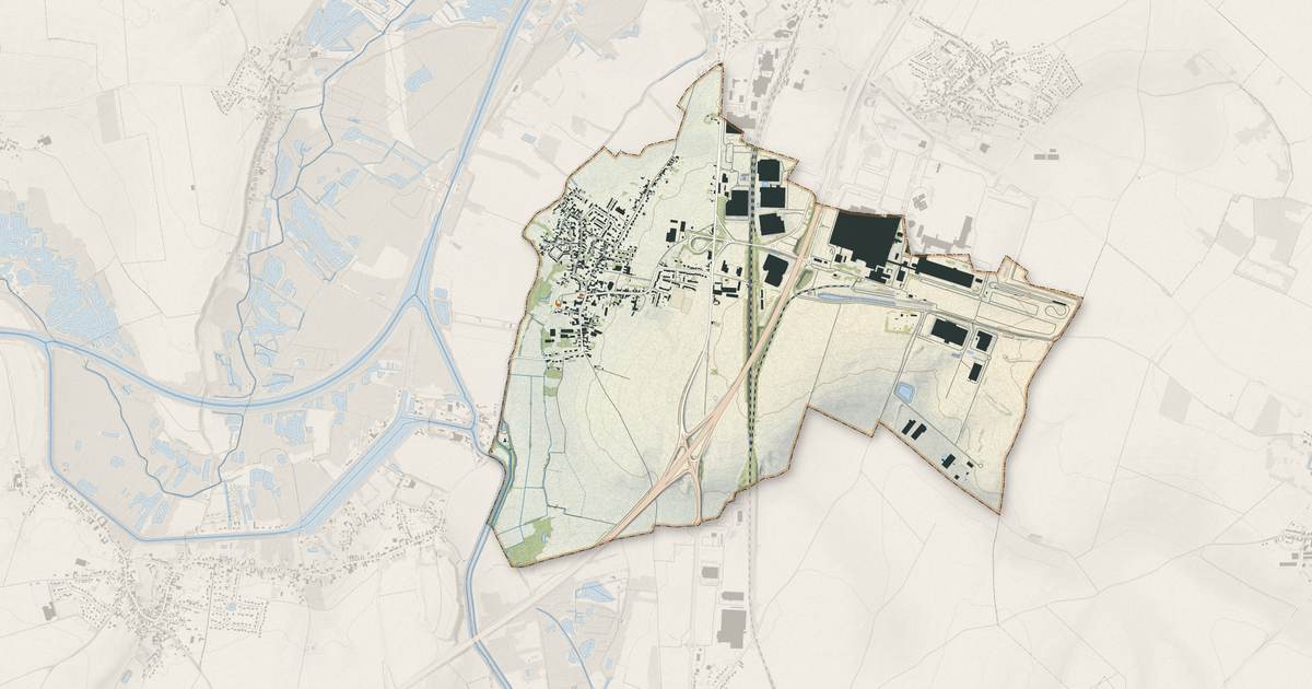 Portrait cartographique de Hordain : relief, eau, forêts, bâti et voies, calculés à partir des données de l'IGN