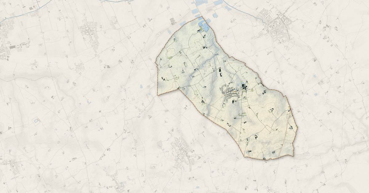Portrait cartographique de Killem : relief, eau, forêts, bâti et voies, calculés à partir des données de l'IGN