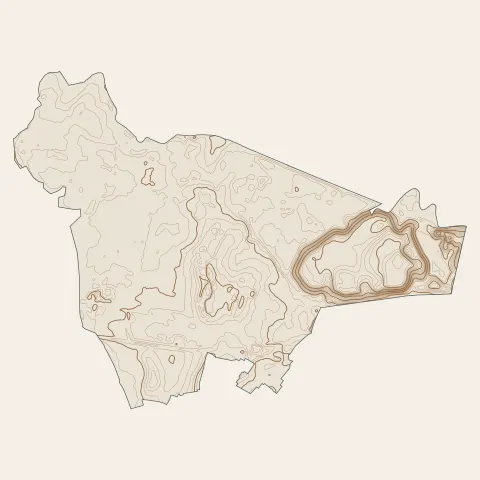 Lallaing : courbes de niveau