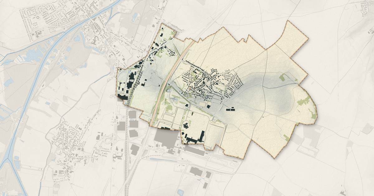 Portrait cartographique de Lieu-Saint-Amand : relief, eau, forêts, bâti et voies, calculés à partir des données de l'IGN