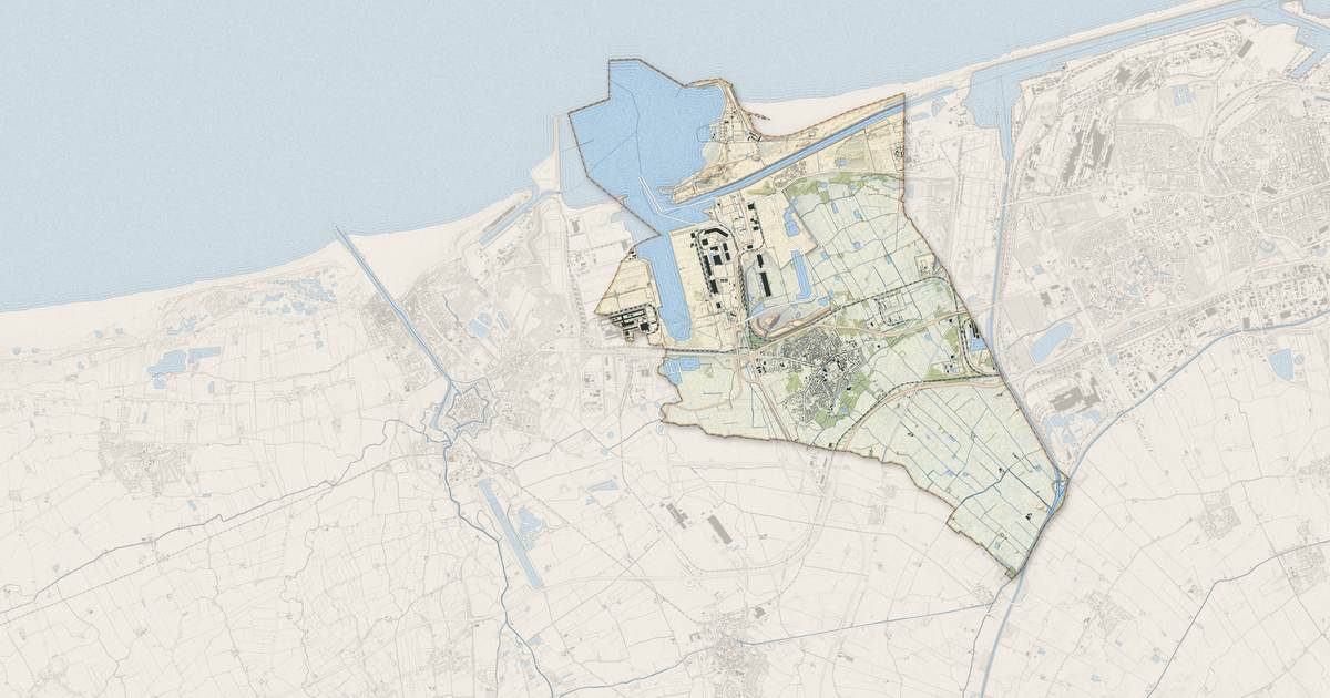 Portrait cartographique de Loon-Plage : relief, eau, forêts, bâti et voies, calculés à partir des données de l'IGN