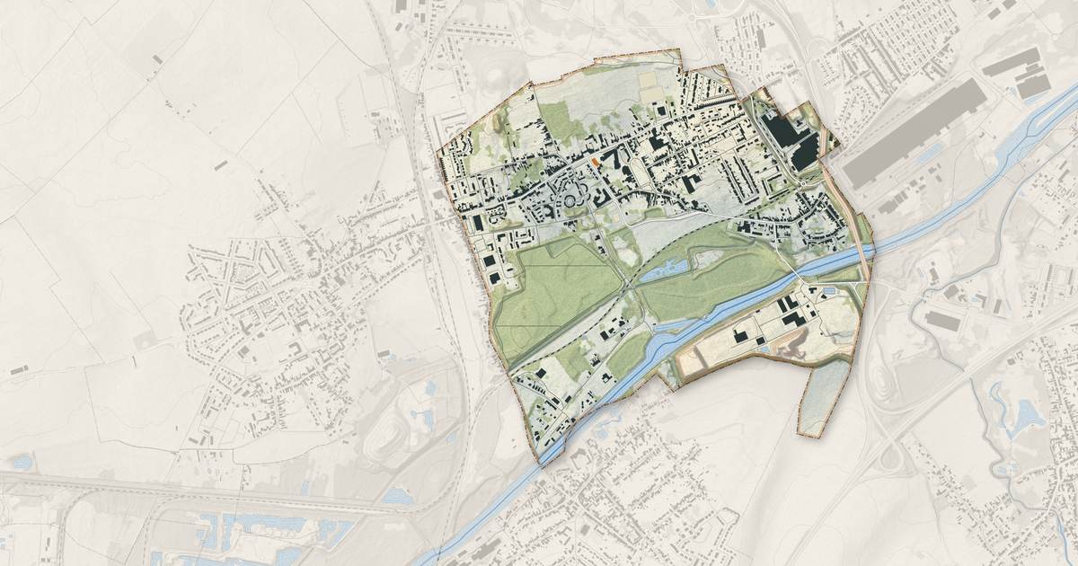 Portrait cartographique de Lourches : relief, eau, forêts, bâti et voies, calculés à partir des données de l'IGN