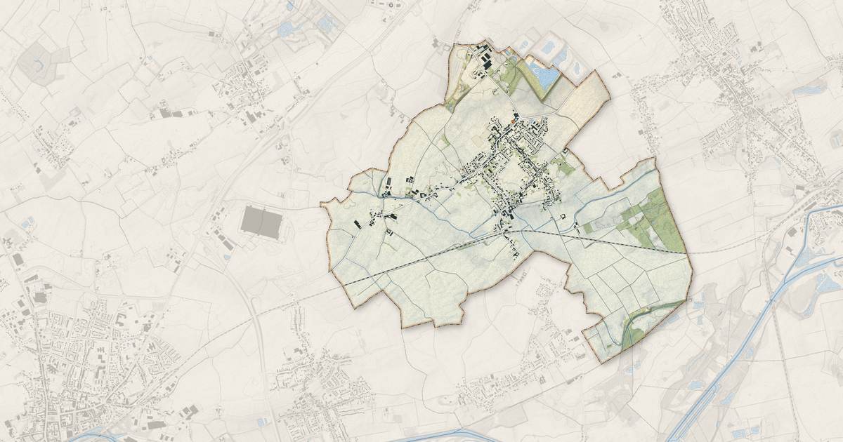 Portrait cartographique de Marquillies : relief, eau, forêts, bâti et voies, calculés à partir des données de l'IGN