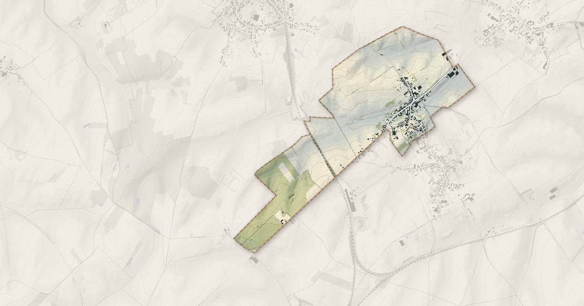 Portrait cartographique de Maurois : relief, eau, forêts, bâti et voies, calculés à partir des données de l'IGN