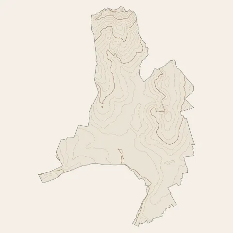 Méteren : courbes de niveau