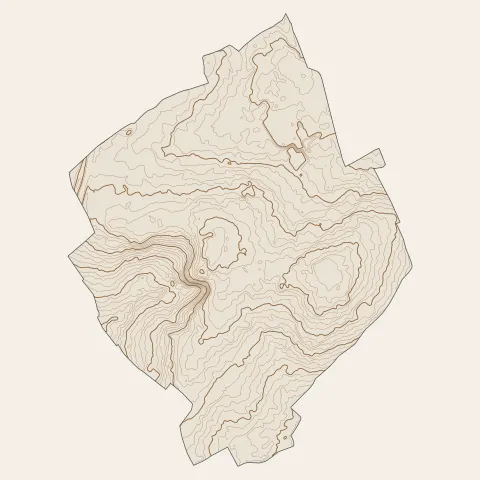 Mouvaux : courbes de niveau