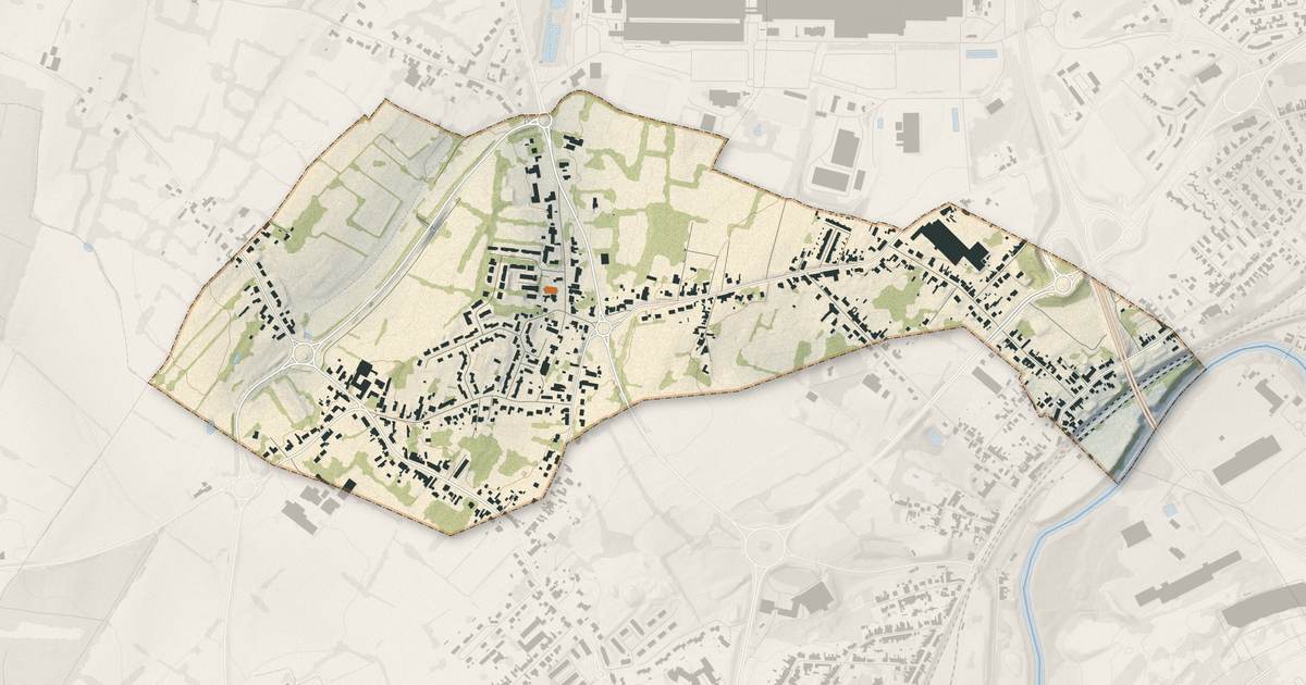 Portrait cartographique de Neuf-Mesnil : relief, eau, forêts, bâti et voies, calculés à partir des données de l'IGN