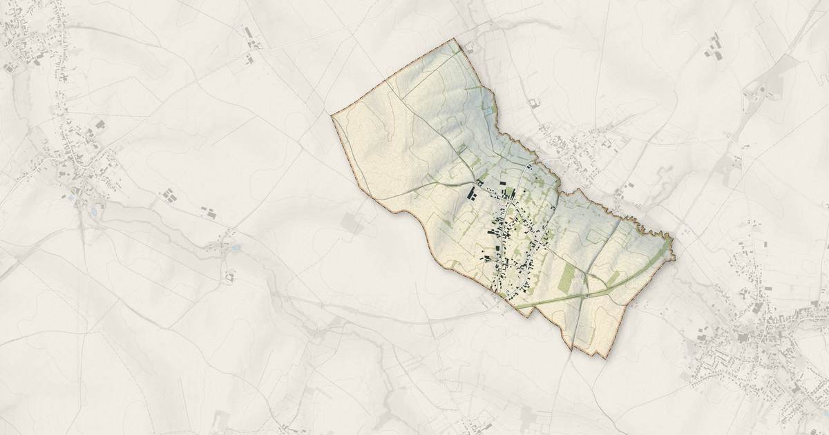 Portrait cartographique de Neuville-en-Avesnois : relief, eau, forêts, bâti et voies, calculés à partir des données de l'IGN