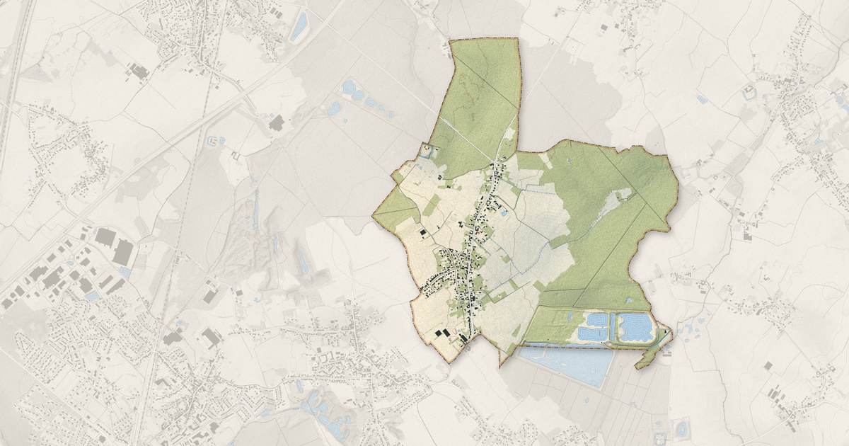 Portrait cartographique de La Neuville : relief, eau, forêts, bâti et voies, calculés à partir des données de l'IGN