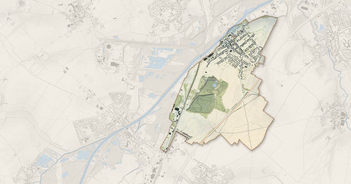 Portrait cartographique de Neuville-sur-Escaut : relief, eau, forêts, bâti et voies, calculés à partir des données de l'IGN