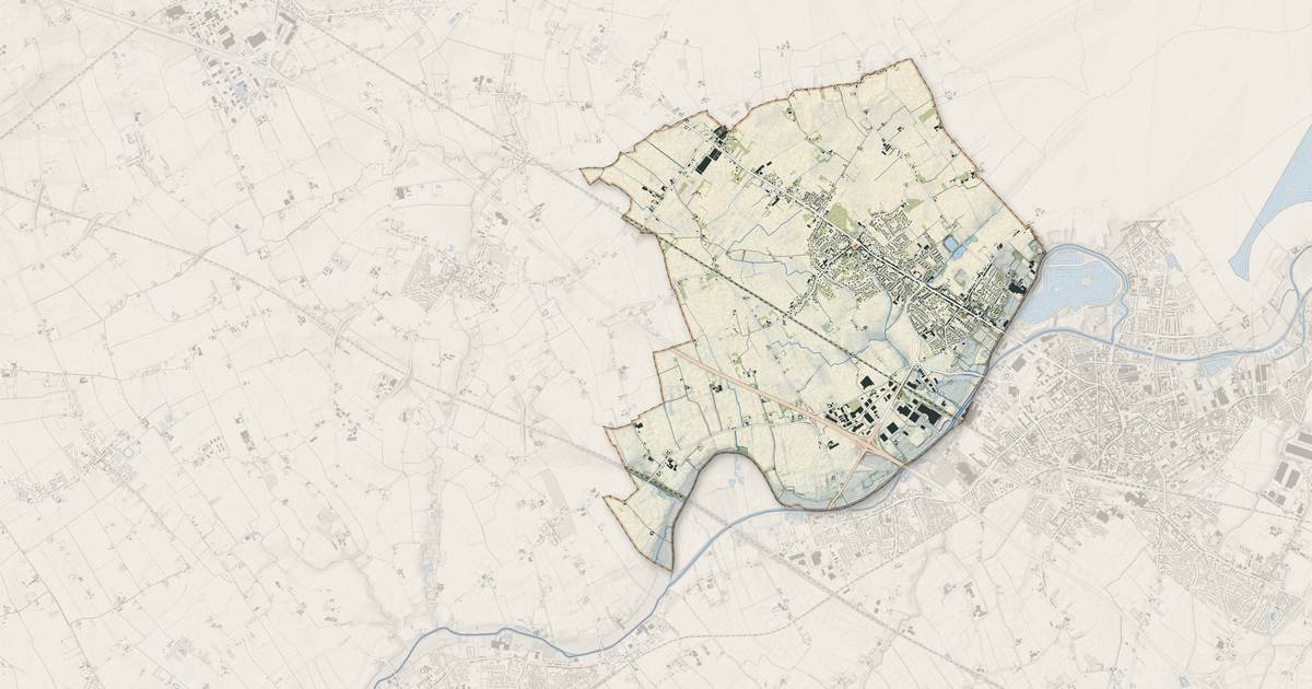 Portrait cartographique de Nieppe : relief, eau, forêts, bâti et voies, calculés à partir des données de l'IGN