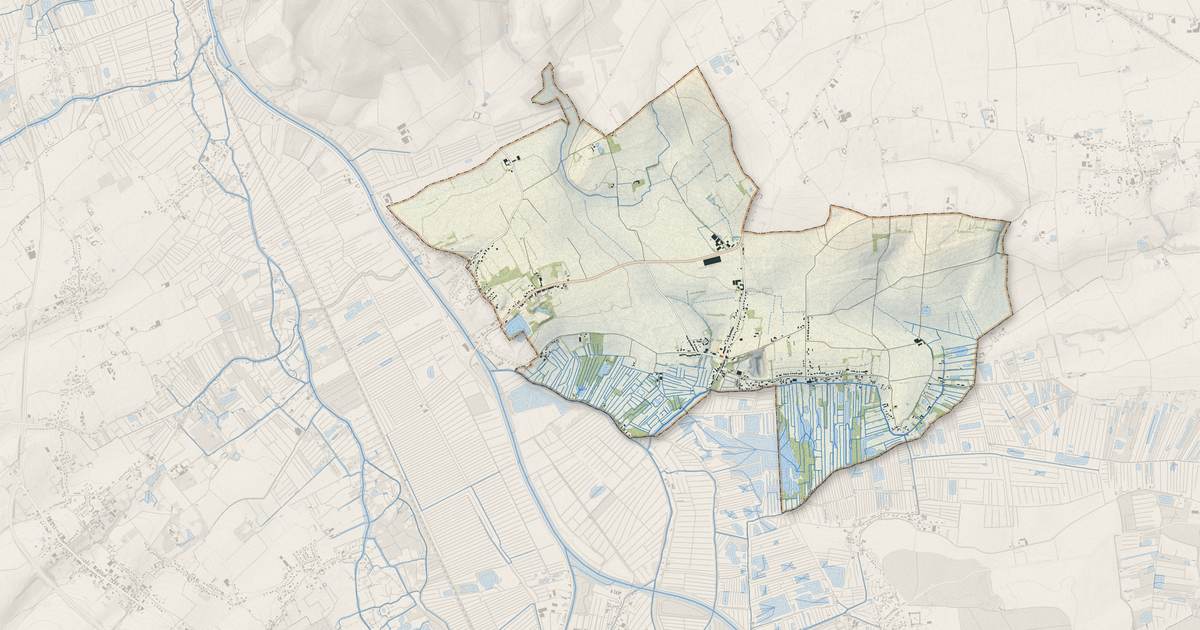 Portrait cartographique de Nieurlet : relief, eau, forêts, bâti et voies, calculés à partir des données de l'IGN