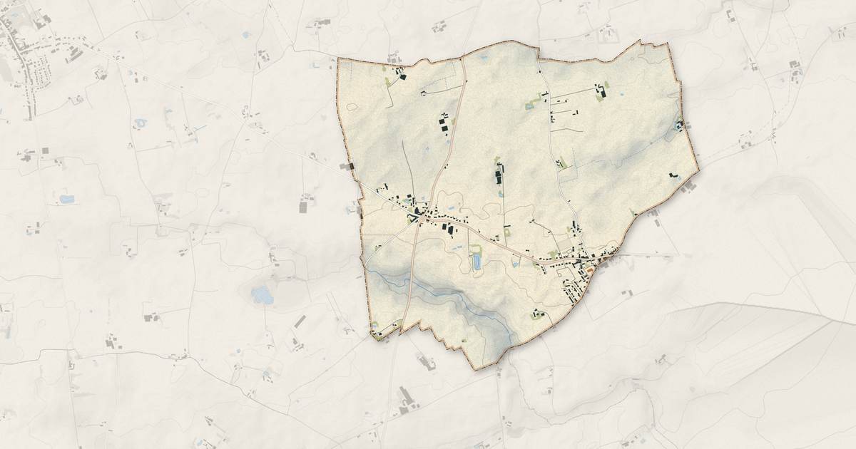 Portrait cartographique de Oost-Cappel : relief, eau, forêts, bâti et voies, calculés à partir des données de l'IGN
