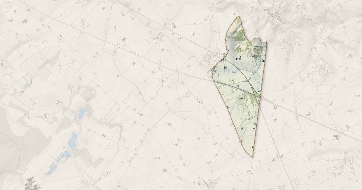 Portrait cartographique de Oxelaëre : relief, eau, forêts, bâti et voies, calculés à partir des données de l'IGN